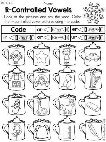 All of our coloring pages and sheets are free and easy to print! Resultado de imagen para r controlled vowels | First grade ...