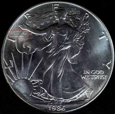 1986 Silver American Eagle 1 One Dollar Coin 1 Troy Oz Fine Silver