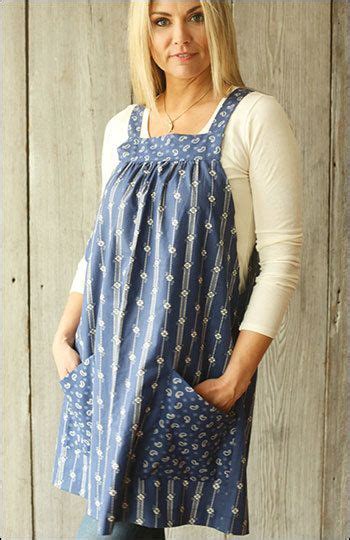 Easy On Apron Pullover Tunic Apron Sewing Pattern