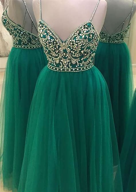 a line sleeveless long floor length tulle prom dress with beading prom dresses stacees