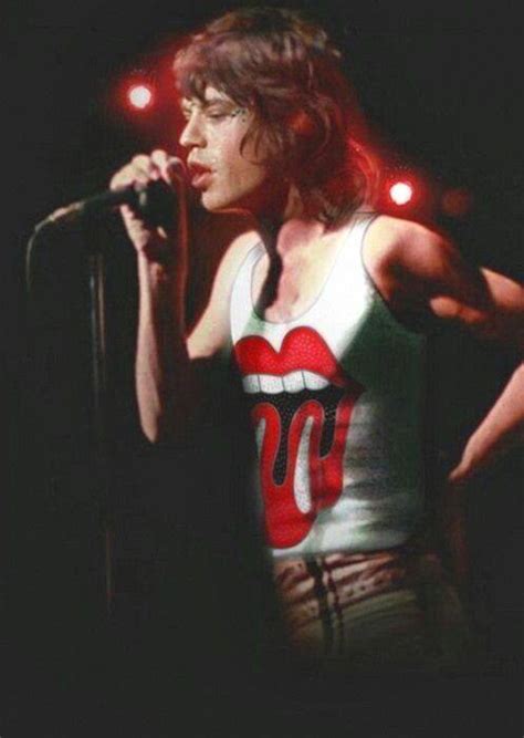 Mick Jagger Performing With One Of The Rolling Stones Tour Shirts On 1972
