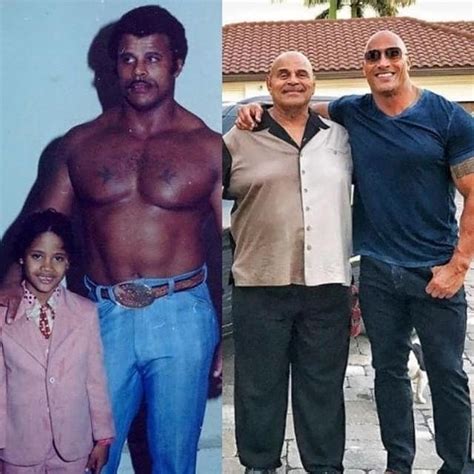 Dwayne douglas johnson, also known as the rock, was born on may 2, 1972 in hayward, california. Throwback Photo Of Dwayne Johnson And His Father At Tender ...