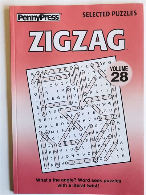 lot of 2 zig zag zigzag word seek search find bent and wiggly books penny press ebay
