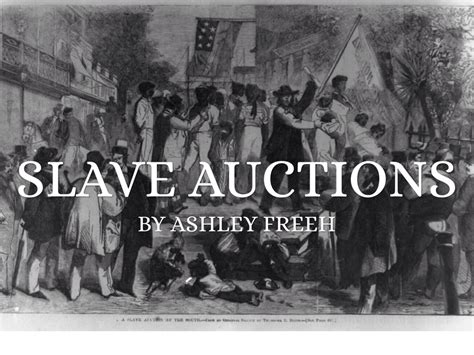 slave auctions by ashley freeh