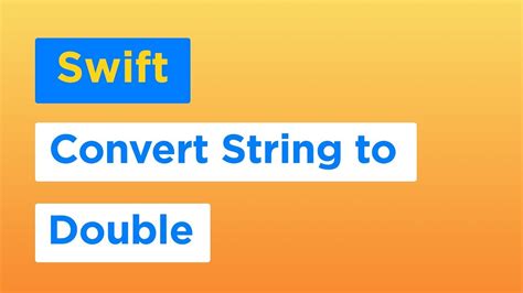 How To Convert String To Double And Float Types Using Swift 4 Youtube