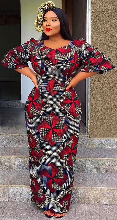 African Print Long Dress African Fashion Ankara Kitenge