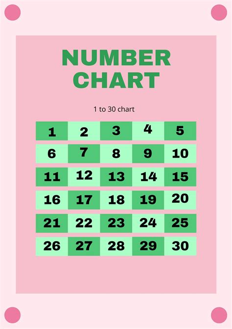 1 To 500 Number Chart In Illustrator Pdf Download