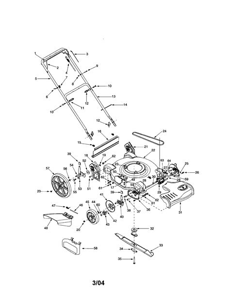 Bolens Lawn Mower Parts Diagram Model Am F