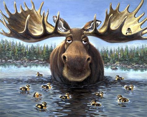 Funny Moose Painting Best 25 Moose Art Ideas On Pinterest Moose