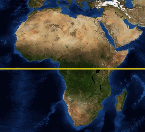 Map Of Africa With Equator World Map