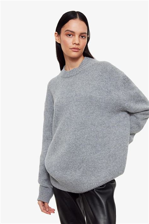 Anine Bing Rosie Sweater Grey In 2021 Sweaters Grey Sweater