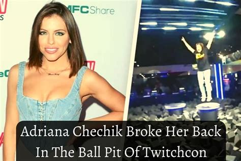 Adriana Chechik Broke Her Back In The Ball Pit Of Twitchcon Lake