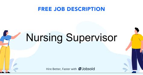 Nursing Supervisor Job Description Jobsoid