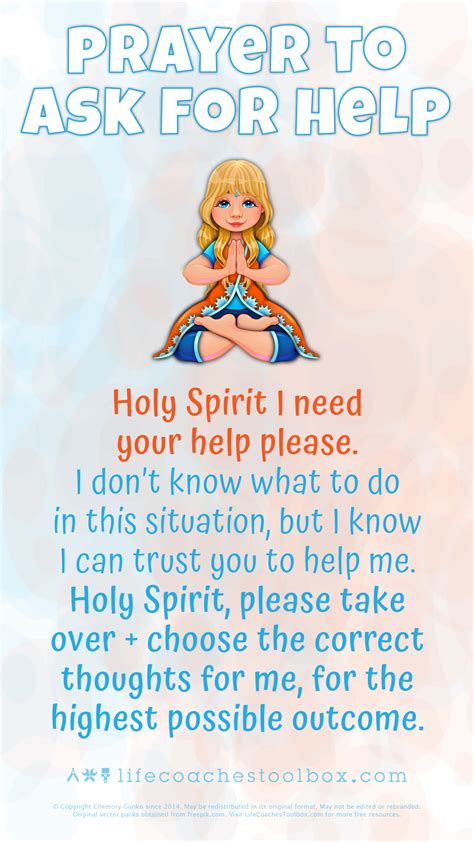 Prayer To Ask The Holy Spirit For Help