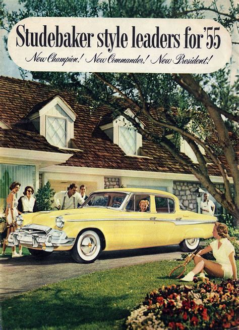 1955 Studebaker Brochure Studebaker Automobile Advertising Car