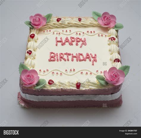 Square Birthday Cake For Girl Stock Photo And Stock Images Bigstock