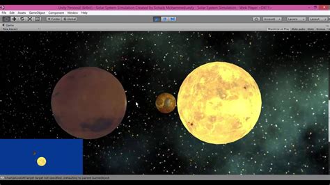 Solar System Simulation Project Youtube