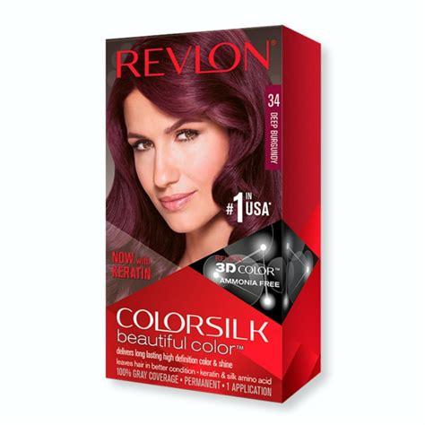 Revlon Colorsilk Hair Color [34] Deep Burgundy 1 Ea Pack Of 3