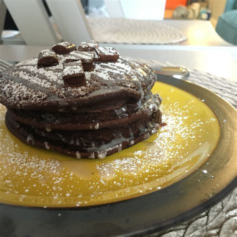 Dark Chocolate Vegan Pancakes Chefpriyanka