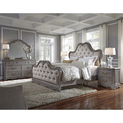 Modern & traditional style bedroom sets. Yasmine Upholstered Standard Bed in 2020 | Upholstered ...