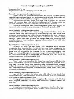 Kultum Singkat Bersyukur