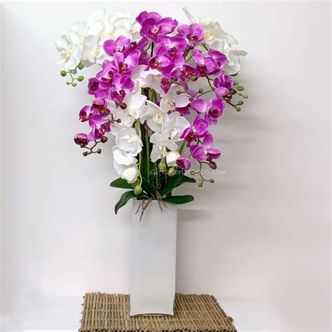 Silk Orchids Silk Flowers Artificial Flower Arrangement Singapore