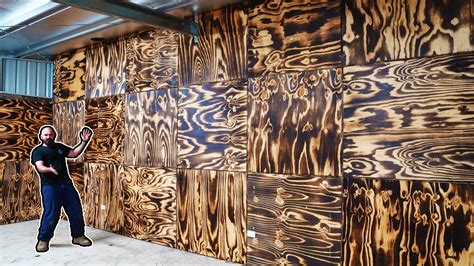 How To Burnt Plywood Cladding Youtube