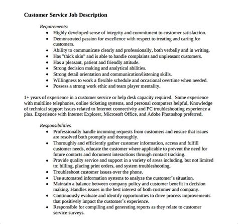 Within the customer service job description lies the responsibility to attract and retain customers. 10 Customer Service Representative Resume Templates to ...