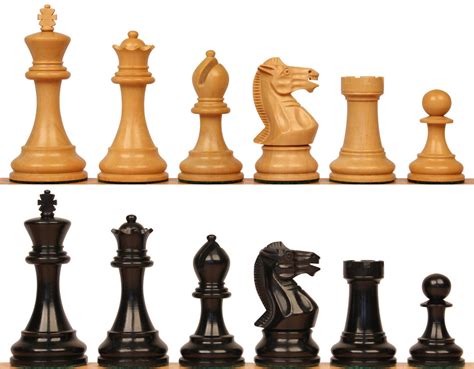 Ebony And Boxwood Chess Pieces The Chess Store