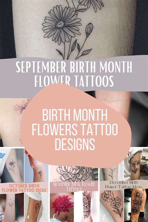 Tattoo Birth Month Flowers
