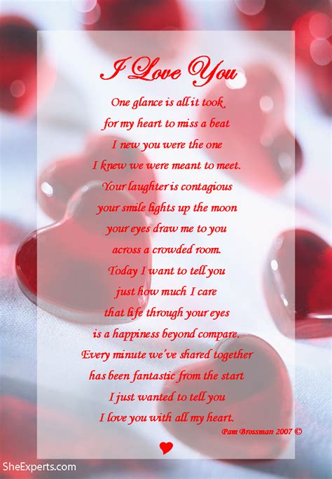 I Love You Poem Happy Valentines Day Welcome To Repin And Share With