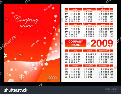 Next Year Calendar เวกเตอร์สต็อก ปลอดค่าลิขสิทธิ์ 18595121