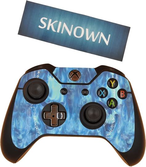 Skinown Xbox One Controller Skin Blue Fire Skull Sticker Blue Skull