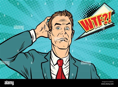 Puzzled Businessman Stock Vector Images Alamy