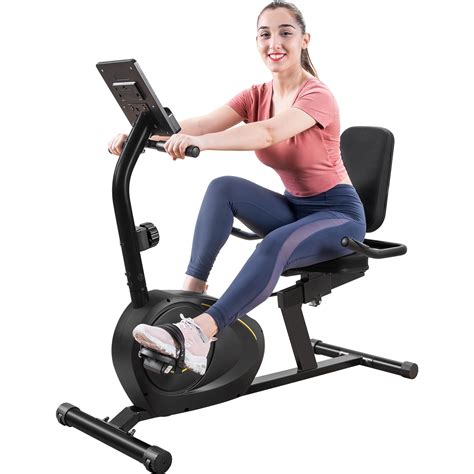 Liveditor Recumbent Exercise Bike With 8 Level Adjustable Resistance