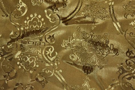 Gold Chinese Fabric Texture Image Free Stock Photo Public Domain