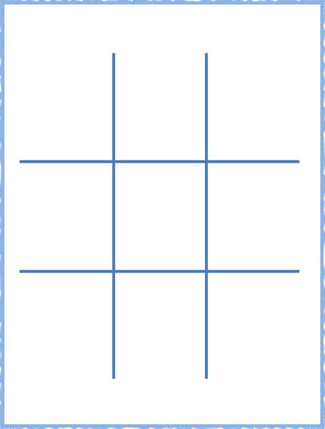 Printable Tic Tac Toe Paper Get What You Need For Free