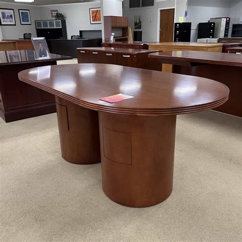 72 Cherry Racetrack Modern Conference Table Office Furniture