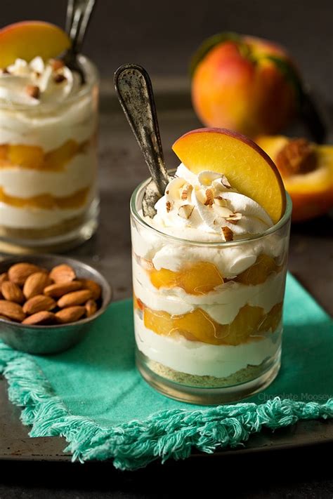 No Bake Peaches And Cream Cheesecake For Two Homemade In The Kitchen