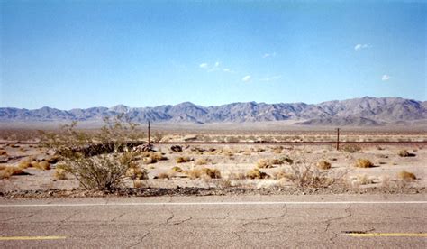 Roadside View In The Mojave Desert Mojave National Preserve California