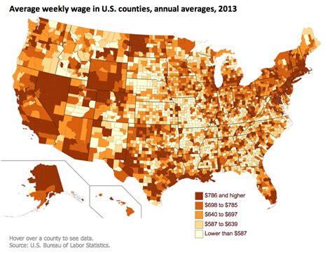 Weekly Wages By County In The United States Make Money Online Now Make