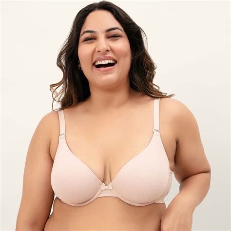 Buy Nykd By Nykaa Breathe Cotton Padded Wired T Shirt Bra 3 4th