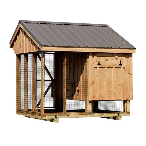 Combination 4x8 Chicken Coop New England Outdoor Sheds Garages