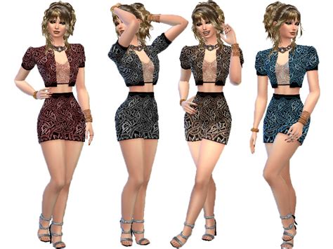 T55 Lace Jumpsuit The Sims 4 Catalog