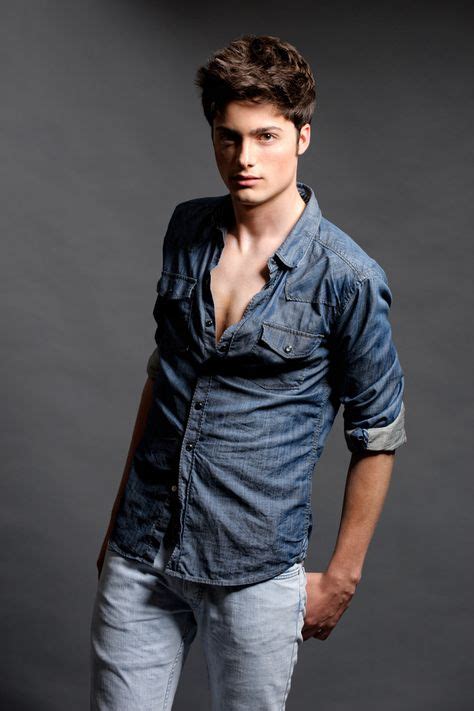 Fashion Shoot With Male Model Mens Outfits Blue Denim Shirt Model Poses