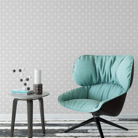 Светло-серые обои с геометрическим узором decoracion #7178203 ...