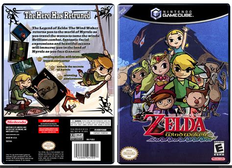 The Legend Of Zelda The Wind Waker Gamecube Box Art Cover By