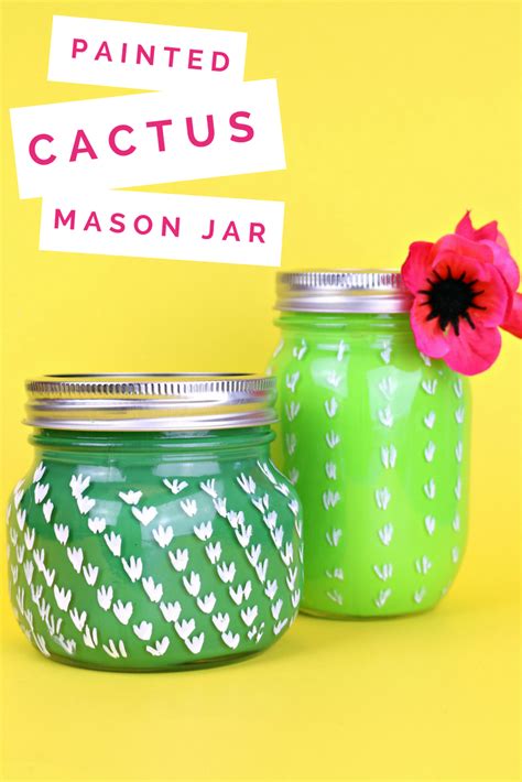They burst into bloom during the holidays and add read on to learn how to care for your christmas cactus to keep it healthy and blooming year after these plants require long, dark nights, and short days with moderate light to signal to them that it's. PAINTED CACTUS MASON JARS Mason Jar Crafts Mad in Crafts