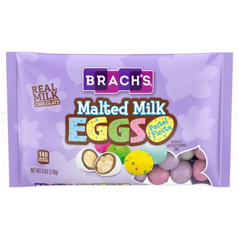 Brachs Pastel Fiesta Malted Milk Eggs Easter Candy 6 Oz Bag