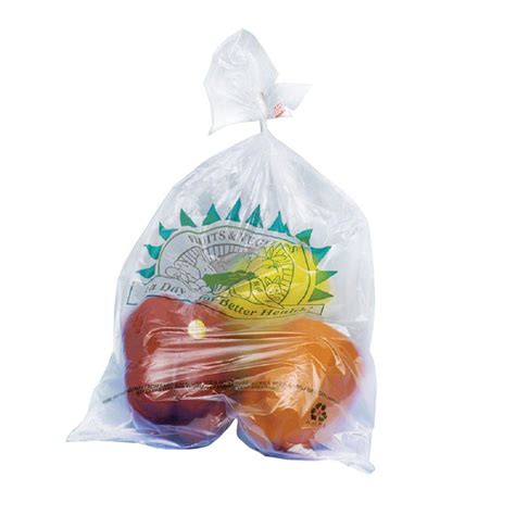 AMZ Supply Clear Produce Bags On Roll 11 X 14 Printed 5 A Day Bags